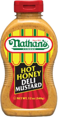 Nathan's Hot Honey Deli Mustard - 12 OZ - Image 1