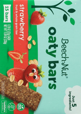 Beech-nut Oaty Bars With Fruit & Whole Grain Strawberry Toddler Snack Bar 15 Bars - 11.64 OZ - Image 5