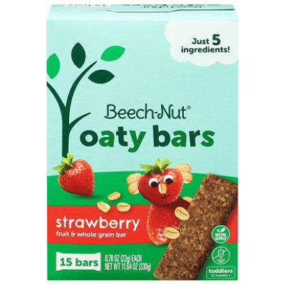 Beech-nut Oaty Bars With Fruit & Whole Grain Strawberry Toddler Snack Bar 15 Bars - 11.64 OZ - Image 1