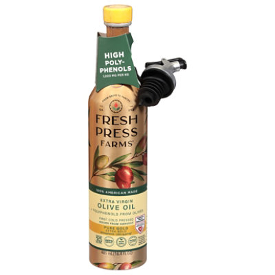 Fresh Press Farms Olive Oil Extra Virgin High Polyphenol - 16.4 FZ - Image 2
