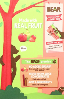 Bear Yoyo Fruit Splits Apple Strawberryunt - 3.5 OZ - Image 5