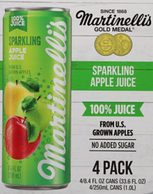 Martinelli's Sparking Apple Juice - 4-8.4 FZ - Image 6