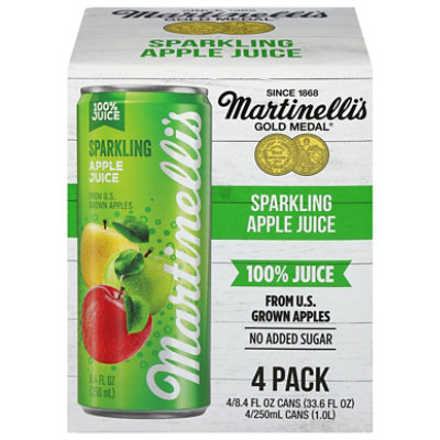 Martinelli's Sparking Apple Juice - 4-8.4 FZ - Image 1