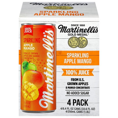 Martinelli's Sparkling Apple Mango - 4-8.4 FZ - Image 1