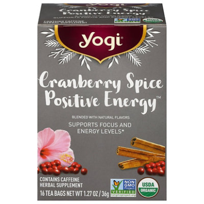 Yogi Teas Cranberry Spice Positive Energy - 16 CT - Image 2