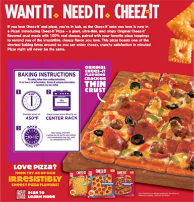Cheez It Cheddar Jack Supreme Pizza 19.9 Oz - 19.9 OZ - Image 5
