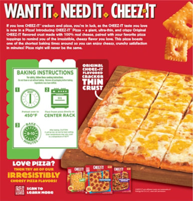 Cheez It Italian Four Cheese Pizza 16.85 Oz - 16.85OZ - Image 5
