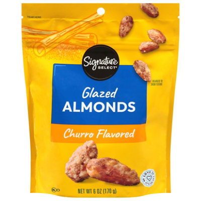 Signature Select Churro Flavored Glazed Almonds 6oz - 6 OZ