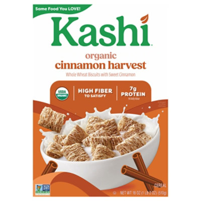 Kashi Organic Cereal Cinnamon Harvest - 18 OZ - Image 4