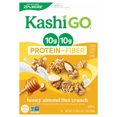 Kashi Go Cereal Honey Almond Flax 17.7oz - 17.7 OZ - Image 4