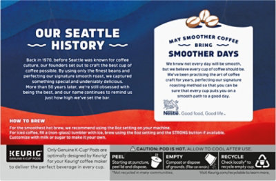 Seattles Best Coffee Ground Dark Roast Smooth Post Alley Blend 10 Count Pods - 4 Oz - Image 4