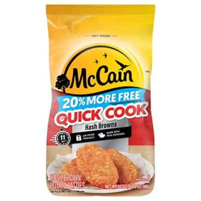 McCain Quick Cook Hashbrown Patties - 24 Oz.