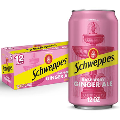 Schweppes Ginger Ale Raspberry 12-12fz - 12-12FZ - Image 1