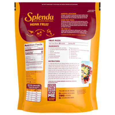 Splenda Naturals Monk Fruit Sweetener Pouch 3.8oz - 3.8 OZ - Image 2