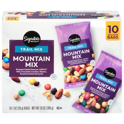 Signature Select Mountain Mix Trail Mix Multipack 10 Bags 1 Oz - 10-1 OZ