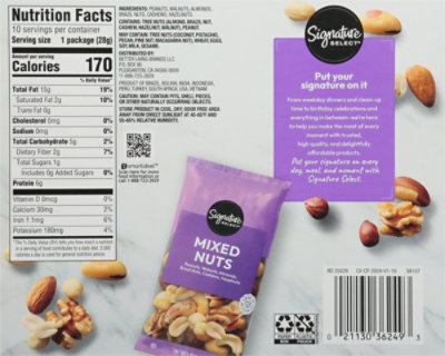 Signature Select Raw Deluxe Mixed Nuts Multipack 10 Bags 1 Oz - 10-1 OZ - Image 5
