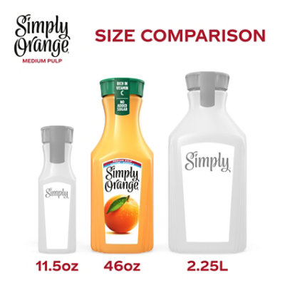 Simply Orange Medium Pulp Calcium And Vitamin D Juice Bottle 46 Fl Oz - 46 FZ - Image 2