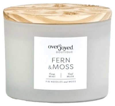 Overjoyed Boutique Engraved Lid Candle Gray Small - Each - Image 1