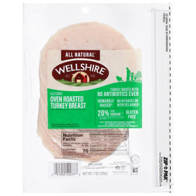 Wellshire Oven Roasted Turkey Breast 7oz - 7 OZ - Image 1