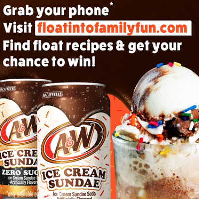 A&W Ice Cream Sundae Soda - 12 - 12 Fl. Oz. - Image 2