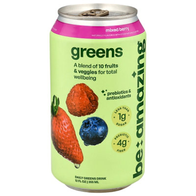 Be Amazing Greens Mixed Berry 12fz - 12 FZ - Image 1