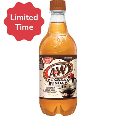 A&W Ice Cream Sundae Soda - 20 Fl. Oz.