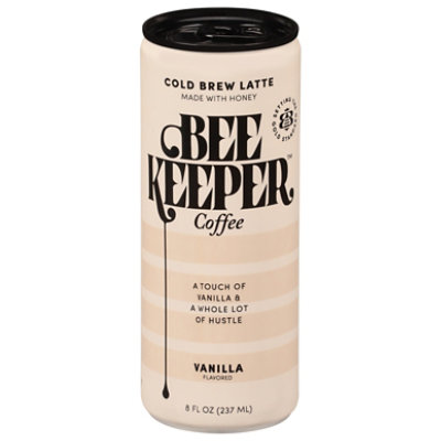 Beekeeper Cold Brew Latte Vanilla 8fz - 8 FZ - Image 1