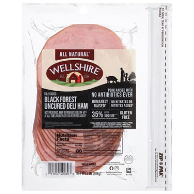 Wellshire Uncured Black Forest Ham 2.745 Oz - 7 OZ - Image 2