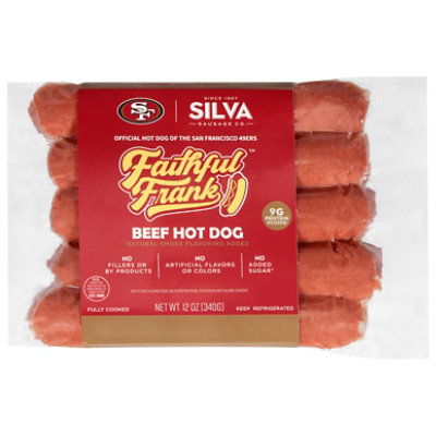 Silva Sausage Beef Franks Skinless - 12 OZ - Image 2
