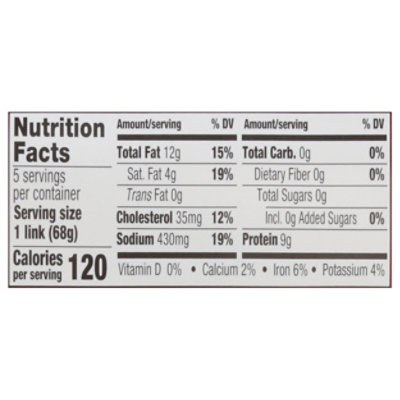 Silva Sausage Beef Franks Skinless - 12 OZ - Image 3