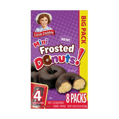 Little Debbie Big Pack Mini Frosted Donuts 8 Pack - 16.91 OZ - Image 4