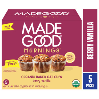 Made Good Berry Vanilla Oat Cups - 6.15 OZ - Image 1