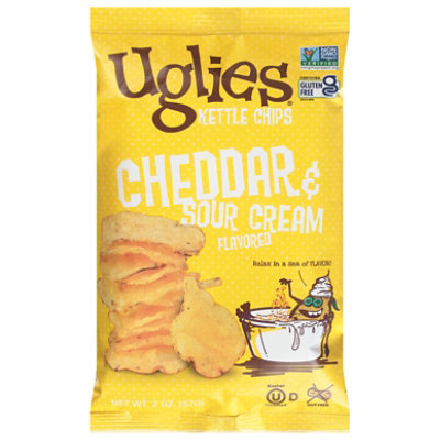 Uglies Cheddar & Sour Cream Kettle Chips - 2 OZ - Image 2