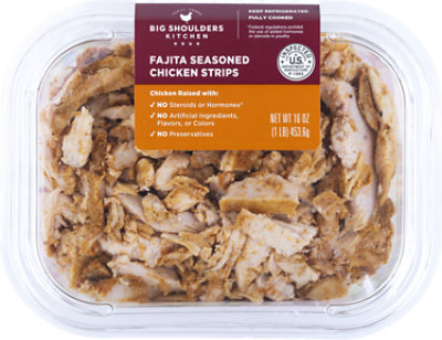 Big Shoulders Fajita Seasoned Chicken Strips 16 Oz - 16 OZ - Image 1