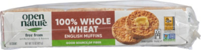 Open Nature English Muffins 100% Whole Wheat - 15 OZ - Image 5