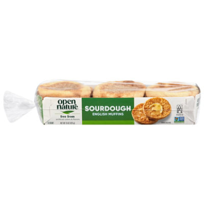 Open Nature English Muffins Sourdough - 15 OZ - Image 2