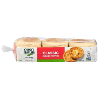 Open Nature English Muffins Classic White - 15 OZ - Image 2