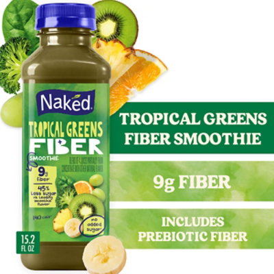 Naked Tropical Greens Fiber Smoothie Bottle - 15.2 Fl. Oz. - Image 1