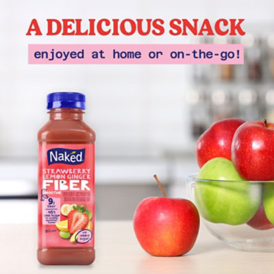 Naked Strawberry Lemon Ginger Fiber Smoothie Bottle - 15.2 Fl. Oz. - Image 5