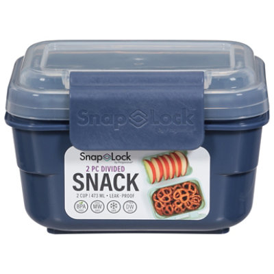 Snap Lock Divided Snack Container - Each - Image 3