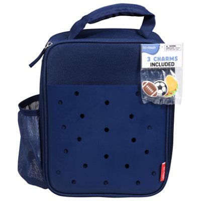 Fit + Fresh Blue Lunch Bag With Charms - Each - Image 2
