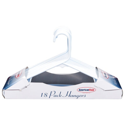 AmericanMaid Plastic Hangers - 18 Pack - Image 1
