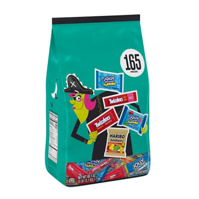 HARIBO JOLLY RANCHER and TWIZZLERS Assorted Fruit Flavored Halloween Candy Bulk Bag - 60.1 Oz - Image 1