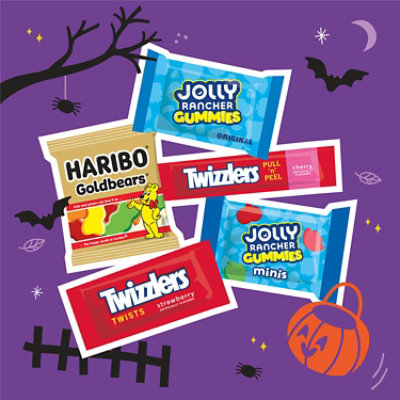 HARIBO JOLLY RANCHER and TWIZZLERS Assorted Fruit Flavored Halloween Candy Bulk Bag - 60.1 Oz - Image 3