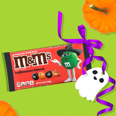M&M'S Peanut Butter Halloween Blend Milk Chocolate Halloween Candy Bag - 9.48 Oz - Image 5