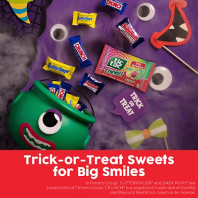 Butterfinger, CRUNCH, Baby Ruth, TIC TAC CHEWY! Halloween Candy Bars Bulk - Image 2