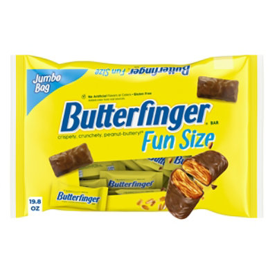Butterfinger Chocolatey Peanut-Buttery Fun Size Candy Bars Jumbo Bag - 19.8 Oz