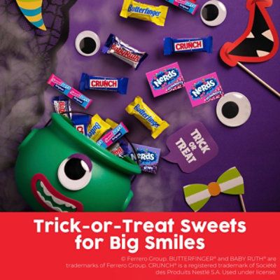Butterfinger, CRUNCH, Baby Ruth, Nerds & SweeTarts, Halloween Candy Bulk - Image 2