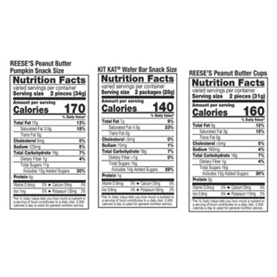 KIT KAT and REESE'S Assorted Milk Chocolate Snack Size Halloween Candy Bag - 32.65 Oz - Image 3