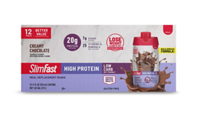 Slimfast Advanced Rtd Creamy Milk Chocolate - 12-11 FZ - Image 1